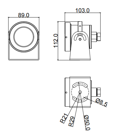 不锈钢-车载防爆红外摄像机(定焦) (LSKB-Ex-MM01)(图1) 不锈钢-车载防爆红外摄像机(定焦) (LSKB-Ex-MM01)(图1)